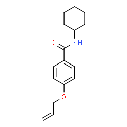 ChemSpider 2D Image | 4-(Allyloxy)-N-cyclohexylbenzamide | C16H21NO2