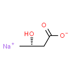 ChemSpider 2D Image | Sodium (3S)-3-hydroxybutanoate | C4H7NaO3