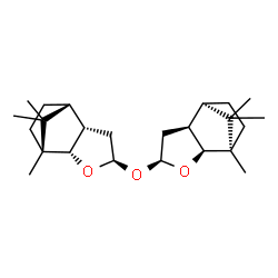 ChemSpider 2D Image | (1R,2S,4S,6S,7R,1'R,2'S,4'R,6'S,7'R)-4,4'-Oxybis(1,10,10-trimethyl-3-oxatricyclo[5.2.1.0~2,6~]decane) | C24H38O3