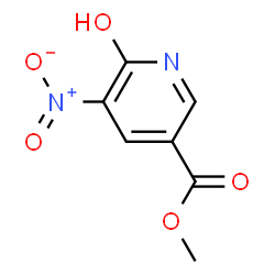 ChemSpider 2D Image | Methyl 6-hydroxy-5-nitronicotinate | C7H6N2O5