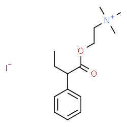 ChemSpider 2D Image | N,N,N-Trimethyl-2-[(2-phenylbutanoyl)oxy]ethanaminium iodide | C15H24INO2