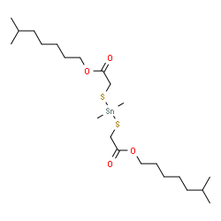 ChemSpider 2D Image | DIMETHYLTIN BIS(ISOOCTYL THIOGLYCOLATE) | C22H44O4S2Sn