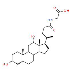 ChemSpider 2D Image | deoxycholic acid glycine conjugate | C26H43NO5