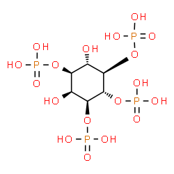 ChemSpider 2D Image | 1D-Myo-inositol 1,3,4,5-tetrakisphosphic acid | C6H16O18P4
