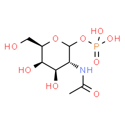 ChemSpider 2D Image | N-Acetyl-D-galactosamine 1-phosphate | C8H16NO9P