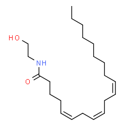 ChemSpider 2D Image | (5Z,8Z,11Z)-N-(2-Hydroxyethyl)-5,8,11-icosatrienamide | C22H39NO2