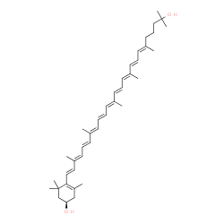 ChemSpider 2D Image | 3,1'-dihydroxy-gamma-carotene | C40H58O2