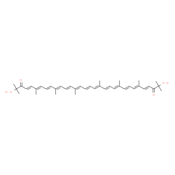 ChemSpider 2D Image | (3E,3'E)-1,1'-Dihydroxy-3,3',4,4'-tetradehydro-1,1',2,2'-tetrahydro-psi,psi-carotene-2,2'-dione | C40H52O4