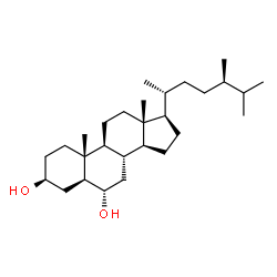 ChemSpider 2D Image | 6alpha-hydroxycampestanol | C28H50O2