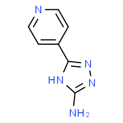 ChemSpider 2D Image | 3-(4-Pyridinyl)-1H-1,2,4-triazol-5-amine | C7H7N5