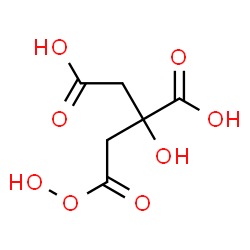 ChemSpider 2D Image | 2-(2-Hydroperoxy-2-oxoethyl)-2-hydroxysuccinic acid | C6H8O8
