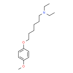 ChemSpider 2D Image | N,N-Diethyl-6-(4-methoxyphenoxy)-1-hexanamine | C17H29NO2