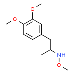 ChemSpider 2D Image | 1-(3,4-Dimethoxyphenyl)-N-methoxy-2-propanamine | C12H19NO3