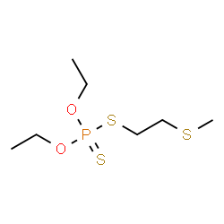 ChemSpider 2D Image | O,O-Diethyl S-[2-(methylsulfanyl)ethyl] phosphorodithioate | C7H17O2PS3