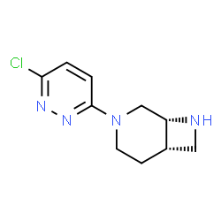 ChemSpider 2D Image | (1R,6S)-3-(6-Chloro-3-pyridazinyl)-3,8-diazabicyclo[4.2.0]octane | C10H13ClN4