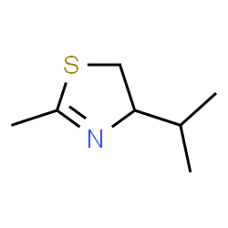 ChemSpider 2D Image | 4-Isopropyl-2-methyl-4,5-dihydro-1,3-thiazole | C7H13NS