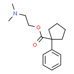 ChemSpider 2D Image | 2-(Dimethylamino)ethyl 1-phenylcyclopentanecarboxylate | C16H23NO2