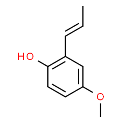 ChemSpider 2D Image | 4-Methoxy-2-[(1E)-1-propen-1-yl]phenol | C10H12O2