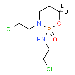 ChemSpider 2D Image | N,3-Bis(2-chloroethyl)(6,6-~2~H_2_)-1,3,2-oxazaphosphinan-2-amine 2-oxide | C7H13D2Cl2N2O2P