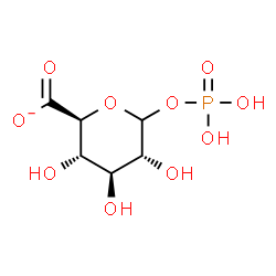 ChemSpider 2D Image | D-glucuronate 1-phosphate | C6H10O10P