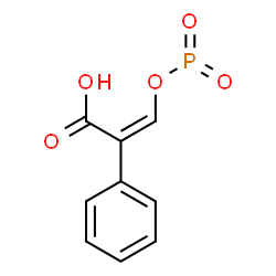 ChemSpider 2D Image | (Z)-2-phenyl-3-phosphooxy-prop-2-enoic acid | C9H7O5P