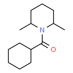 ChemSpider 2D Image | Cyclohexyl(2,6-dimethyl-1-piperidinyl)methanone | C14H25NO
