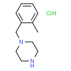 ChemSpider 2D Image | 1-(2-methylbenzyl)piperazine hydrochloride | C12H19ClN2