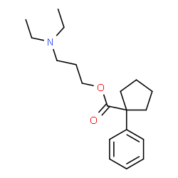 ChemSpider 2D Image | 3-(Diethylamino)propyl 1-phenylcyclopentanecarboxylate | C19H29NO2