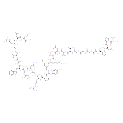 ChemSpider 2D Image | L-methionine, L-valyl-L-prolyl-L-leucyl-L-prolyl-L-alanylglycylglycylglycyl-L-threonyl-L-valyl-L-leucyl-L-threonyl-L-lysyl-L-methionyl-L-tyrosyl-L-prolyl-N~5~-(diaminomethylene)-L-ornithylglycyl-L-asparaginyl-L-histidyl-L-tryptophyl-L-alanyl-L-valylglycyl-L-histidyl-L-leucyl- | C130H203N37O32S2