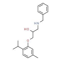 ChemSpider 2D Image | 1-(Benzylamino)-3-(2-isopropyl-5-methylphenoxy)-2-propanol | C20H27NO2