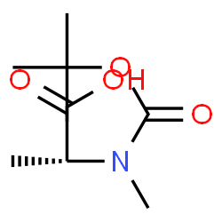 ChemSpider 2D Image | Boc-D-Me-Ala-OH | C9H17NO4