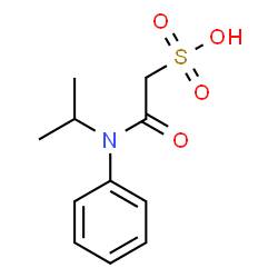 ChemSpider 2D Image | 2-[Isopropyl(phenyl)amino]-2-oxoethanesulfonic acid | C11H15NO4S