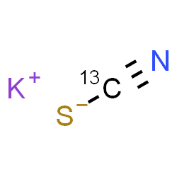 ChemSpider 2D Image | Potassium (~13~C)thiocyanate | 13CKNS