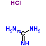 InChI=1/CH5N3.ClH/c2-1(3)4;/h(H5,2,3,4);1H/i1+1;