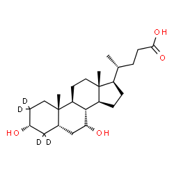 ChemSpider 2D Image | URSODIOL-D4 | C24H36D4O4