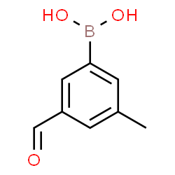 ChemSpider 2D Image | 3-Formyl-5-methylphenylboronic acid | C8H9BO3