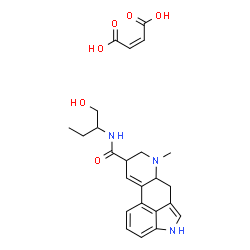 ChemSpider 2D Image | N-(1-Hydroxy-2-butanyl)-6-methyl-9,10-didehydroergoline-8-carboxamide (2Z)-2-butenedioate (1:1) | C24H29N3O6