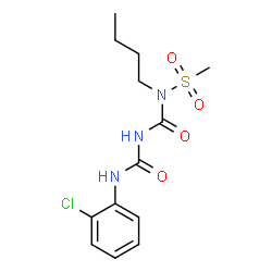 ChemSpider 2D Image | N-Butyl-N-{[(2-chlorophenyl)carbamoyl]carbamoyl}methanesulfonamide | C13H18ClN3O4S