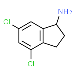 ChemSpider 2D Image | 4,6-Dichloro-1-indanamine | C9H9Cl2N
