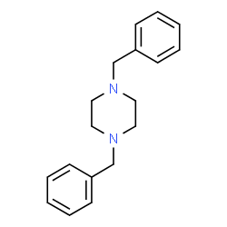 ChemSpider 2D Image | Dibenzylpiperazine | C18H22N2