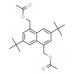 ChemSpider 2D Image | Acetic acid 5-acetoxymethyl-3,7-di-tert-butyl-naphthalen-1-ylmethyl ester | C24H32O4