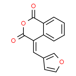 ChemSpider 2D Image | (4E)-4-(3-Furylmethylene)-1H-isochromene-1,3(4H)-dione | C14H8O4
