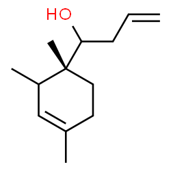 ChemSpider 2D Image | 1-[(1R)-1,2,4-Trimethyl-3-cyclohexen-1-yl]-3-buten-1-ol | C13H22O