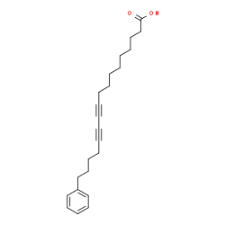 ChemSpider 2D Image | 17-Phenyl-10,12-heptadecadiynoic acid | C23H30O2