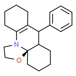 ChemSpider 2D Image | (3aR)-8-Phenyl-1,2,4,5,6,7,7a,8,9,10,11,12-dodecahydro[1,3]oxazolo[2,3-e]acridine | C21H27NO