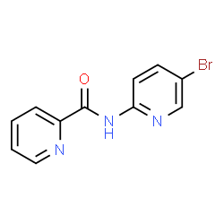 ChemSpider 2D Image | N-(5-Bromo-2-pyridinyl)-2-pyridinecarboxamide | C11H8BrN3O