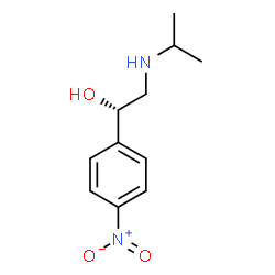 ChemSpider 2D Image | (1S)-2-(Isopropylamino)-1-(4-nitrophenyl)ethanol | C11H16N2O3