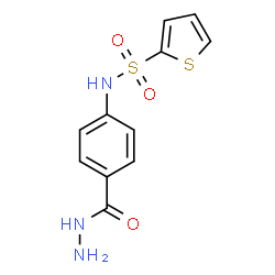 ChemSpider 2D Image | N-[4-(Hydrazinocarbonyl)phenyl]-2-thiophenesulfonamide | C11H11N3O3S2