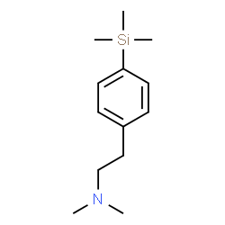 ChemSpider 2D Image | N,N-Dimethyl-2-[4-(trimethylsilyl)phenyl]ethanamine | C13H23NSi