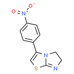 ChemSpider 2D Image | 3-(4-Nitro-phenyl)-5,6-dihydro-imidazo[2,1-b]thiazole | C11H9N3O2S